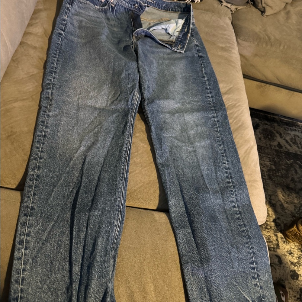 American Eagle Outfitters Relaxed Fit Blue Jeans